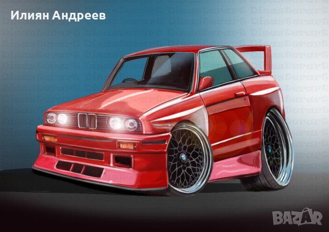 Карикатури на автомобили- рисувани, снимка 2 - Картини - 43177078