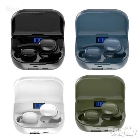 Безжични слушалки, Кейс за зареждане, Сензорни команди - EP74, снимка 12 - Bluetooth слушалки - 47841590