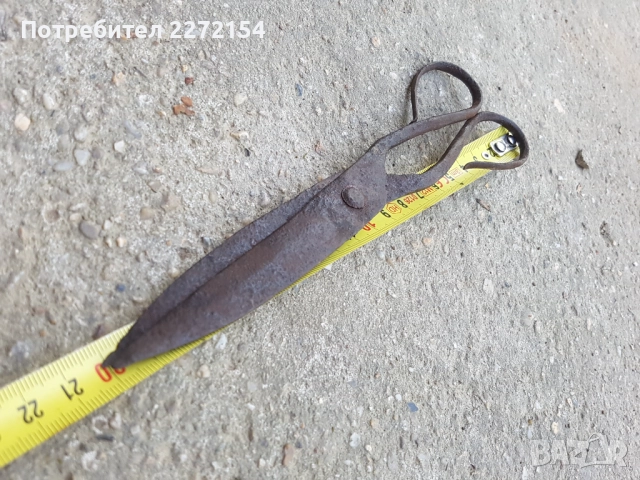 Кована ножица , снимка 3 - Антикварни и старинни предмети - 51521627