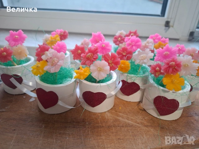 Малки подаръчета за цветница., снимка 10 - Изкуствени цветя - 39967567