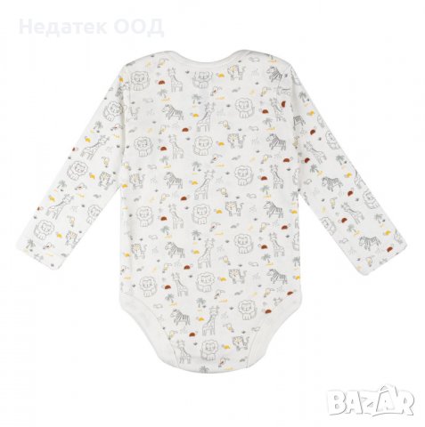 Памучно боди, Zookia, 0 - 3 м, Бяло, снимка 3 - Други - 39628803