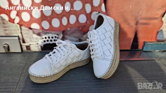 Английски дамски полукецове/еспадрили от естествена кожа-Next