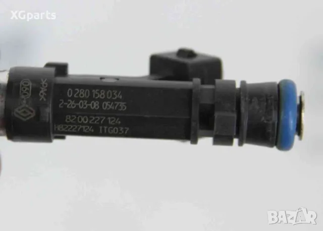  Дюза бензин за Dacia Logan I 1.4i 75 к.с. (2004-2008) 0280158034, снимка 2 - Части - 48590436