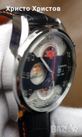 Мъжки луксозен часовник Tag Heuer Carrera Red Bull, снимка 6 - Мъжки - 32960550