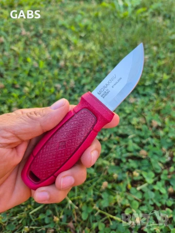 Шведски джобен нож Morakniv Eldris с фиксирано острие и кания,Sandvik , снимка 4 - Ножове - 50809361