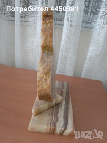 Старинна Декоративна скулптура от естествен камък – ОНИКС, снимка 4 - Антикварни и старинни предмети - 50564147