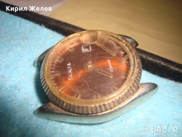 СЛАВА 21 КАМЪКА СТАР СССР МЕХАНИЧЕН ЧАСОВНИК 22973, снимка 7 - Антикварни и старинни предмети - 35157367