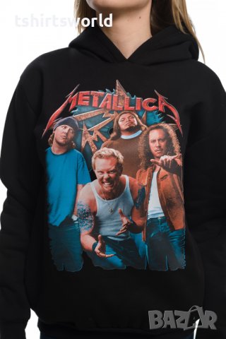 Нов дамски суичър с трансферен печат на музикалната група METALLICA, снимка 6 - Суичъри - 37007241