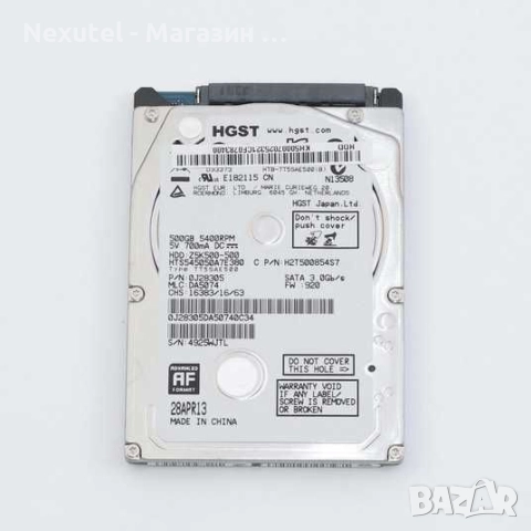 Обновен хард диск HGST Z5K500-500 500GB 5400RPM SATA HDD H2T500854S7