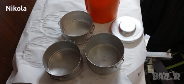 Канчета за храна - алуминиеви кутии с капак 3бр, снимка 1