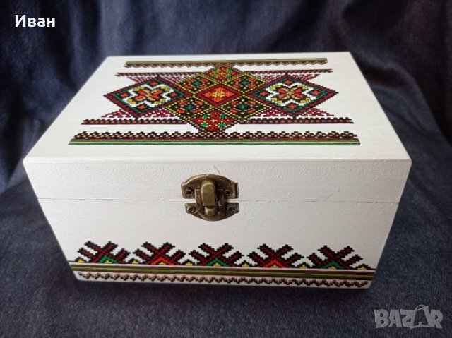 Кутия с народни шевици - ръчна изработка, снимка 2 - Подаръци за жени - 35443668