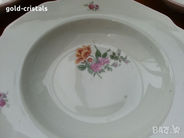 Стар български порцелан чинии , снимка 4 - Антикварни и старинни предмети - 33414006