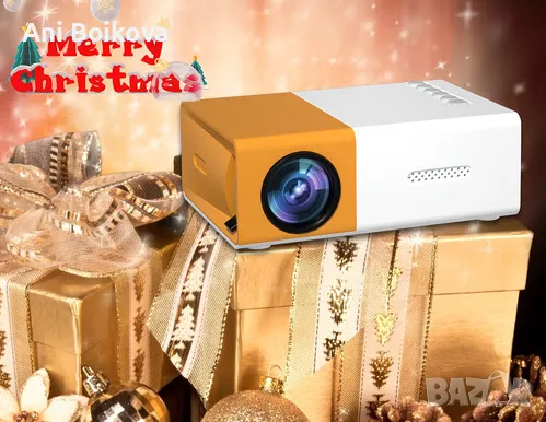 Проектор и голям екран, снимка 2 - Плейъри, домашно кино, прожектори - 49596683