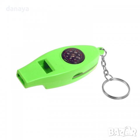 3590 Туристическа свирка с компас, термометър и лупа, снимка 7 - Къмпинг осветление - 39871364