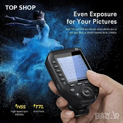 Нов Безжичен тригер за светкавица за камера Fuji Трансмитер TCM функция, снимка 7 - Чанти, стативи, аксесоари - 49668504