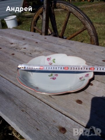 Стара порцеланова чиния,плато #4, снимка 6 - Антикварни и старинни предмети - 26944655