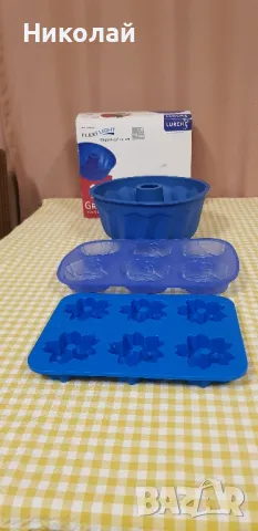 3 силиконови форми за сладкиши