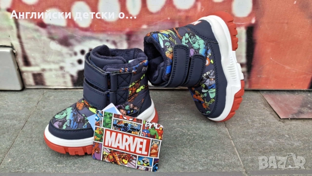 Английски детски апрески Marvel, снимка 3 - Детски боти и ботуши - 51991424
