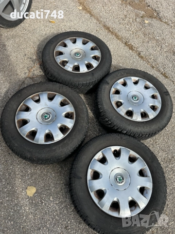 4бр. железни джанти с тасове 15" 5x112 - Skoda и VAG групата, снимка 3 - Гуми и джанти - 52065678