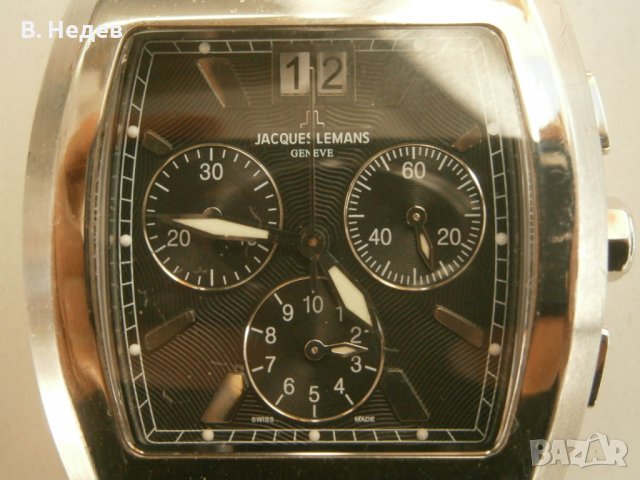 Jaques Lemans Geneve, Swiss Quartz chronograph, Swiss made