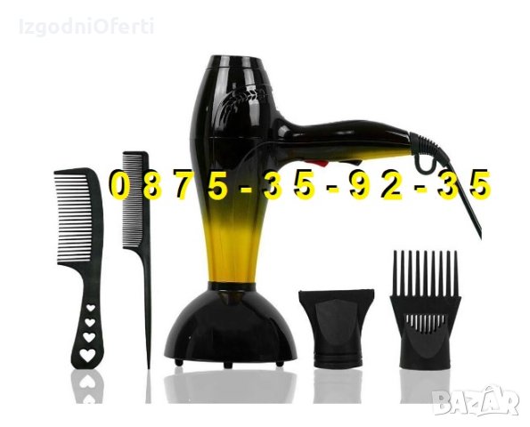 Мощен 5000W сешоар с дифузер Сушене на коса изправяне къдрене прическa, снимка 3 - Сешоари - 44006227