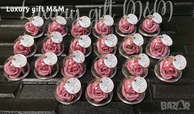 Падаръци за гости - акрилна стъкленица с роза, снимка 9 - Подаръци за юбилей - 36080326