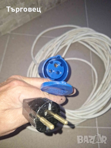 Захранващ кабел/преходник за каравана/кемпер контакт 17,5 -18  метра, снимка 3 - Друга електроника - 51452020