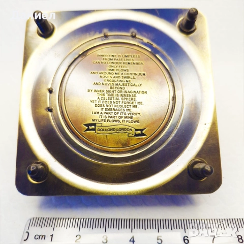 Бронзов компас със слънчев часовник., снимка 5 - Морски сувенири - 43052014