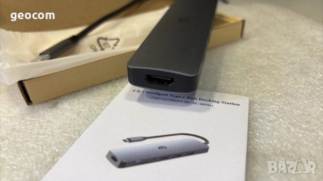 6в1 USB HUB Totu HD044 (Нов,4K HDMI,3xUSB v.3.2,SD/mSD), снимка 6 - USB кабели - 51698867