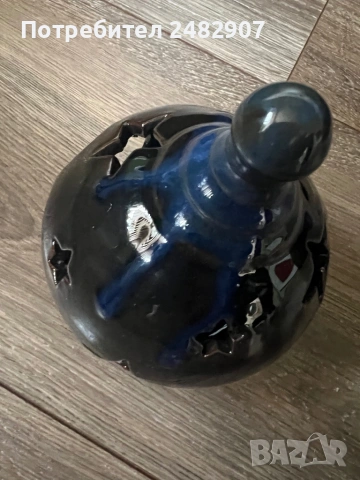 Стар керамичен свещник, снимка 6 - Антикварни и старинни предмети - 53391293