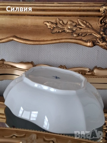 Чинийка *Meissen* , снимка 9 - Антикварни и старинни предмети - 53256387