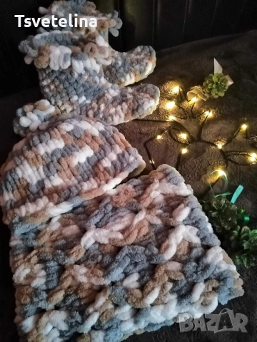 Домашни ботушки Пуфи, снимка 4 - Пантофи - 52435832