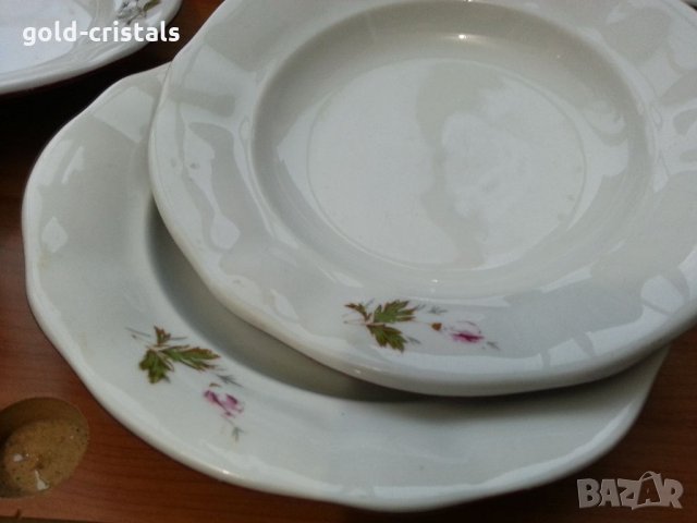 Стар български порцелан чинии, снимка 6 - Антикварни и старинни предмети - 33413917