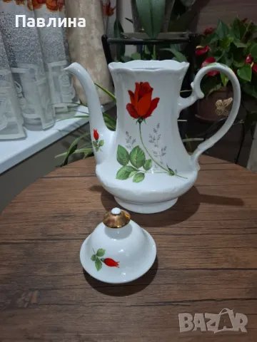Баварски чайник с роза, снимка 5 - Аксесоари за кухня - 49888833