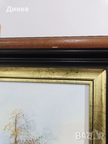 Внушителен Пейзаж от Гастон Квидус (Gaston Quidousse, 1938–1998), снимка 10 - Картини - 51968387