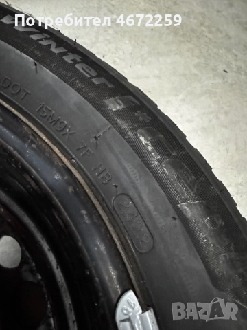 Зимни гуми Hankook 205/60/16 ДОТ със стоманени джанти 5x115 за Опел, снимка 8 - Гуми и джанти - 52697082