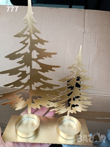 Коледни метални свещници, снимка 5 - Декорация за дома - 43811760