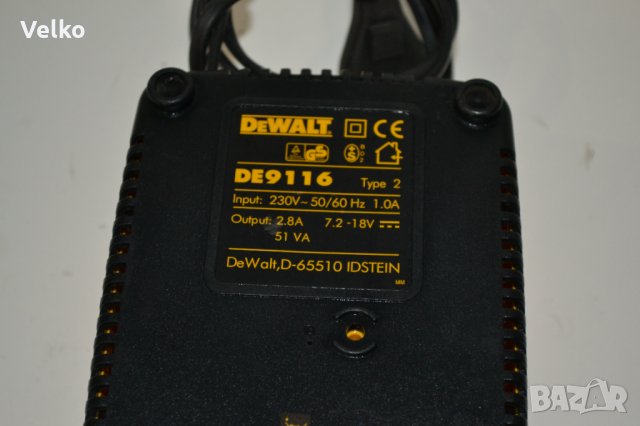 Зарядно Dewalt 7,2-18v за батерии , снимка 4 - Винтоверти - 34986079