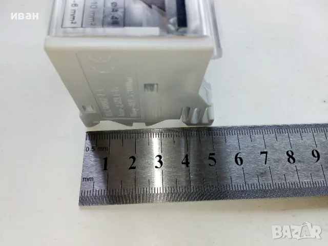 Двуполюсен клеморед за DIN шина 100А,500V. Наличен 1бр., снимка 7 - Други машини и части - 49334052