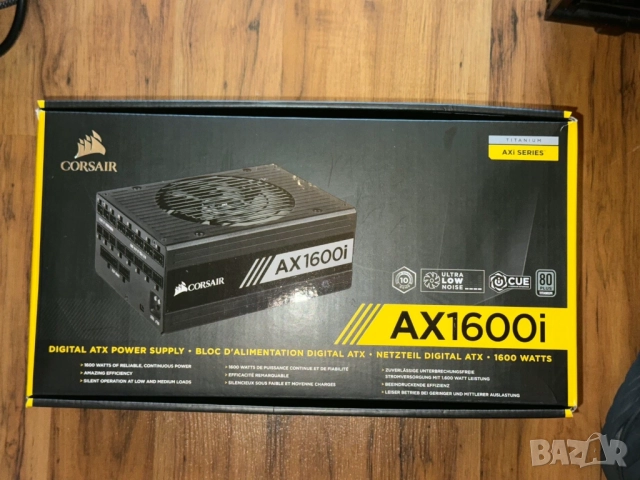 Захранване за компютър Corsair AX1600i 1600W Titanium на половин цена!, снимка 3 - Захранвания и кутии - 51956410