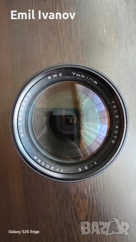 Обектив Tokina RMC - 200mm/ 1:3.5, снимка 4 - Обективи и филтри - 52957944