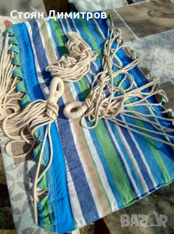 Прекрасен здрав хамак изработка памук ,удобен, допълнително захващане , снимка 18 - Антикварни и старинни предмети - 51614214