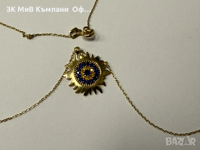 Златно дамско колие - 2.48гр. - 14K, снимка 2 - Колиета, медальони, синджири - 53453988