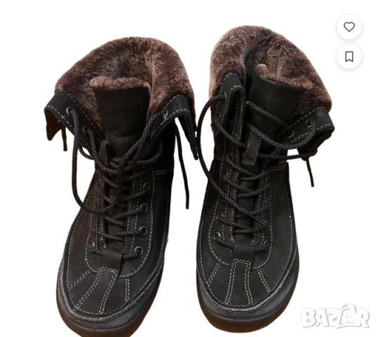 ECCO GORE-TEX: номер 40  Дамски зимни ботуши с двупосочна подплата от кожа, снимка 3 - Дамски ботуши - 52032001