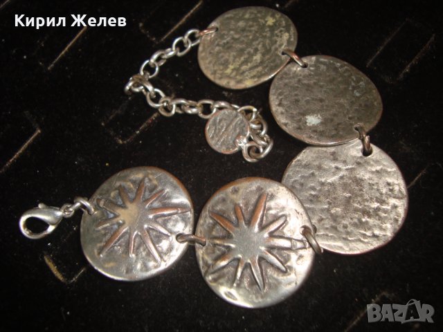 ПОСРЕБРЕНА МЕДНА ЕТНОГРАФСКИ СТИЛ ГРИВНА 6421, снимка 4 - Гривни - 32240971