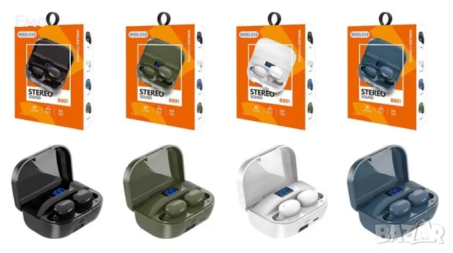 Безжични слушалки, Кейс за зареждане, Сензорни команди - EP74, снимка 6 - Bluetooth слушалки - 47841590