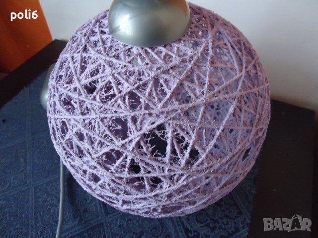  лилав пендел декоративен,полюлей , снимка 5 - Лампи за таван - 43182965