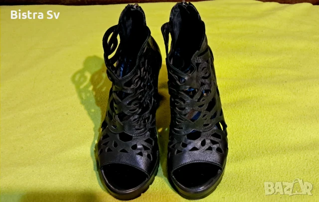 Дамски сандали(тип летни ботички) и сабо на ток и платформа