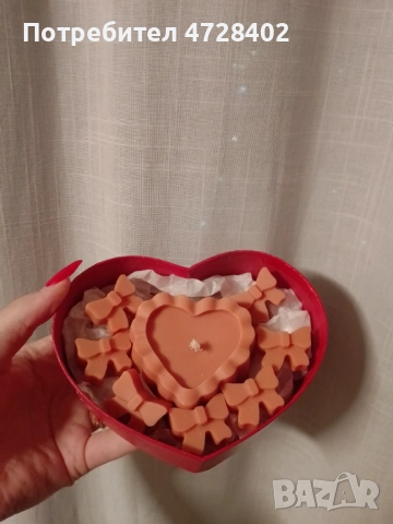 Малка подаръчна кутия във формата на сърце❤️, снимка 2 - Декорация за дома - 53357906