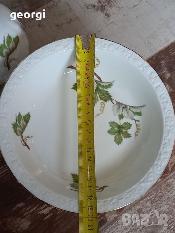 Немска порцеланова фруктиера и кана, снимка 9 - Сервизи - 35570710